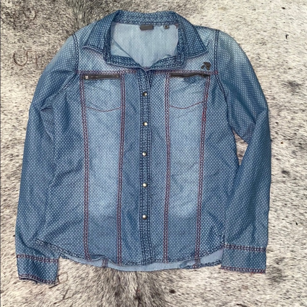 Southern Thread denim top